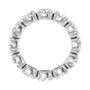 Sapphire Row Lab-Grown Diamond Oval Eternity Band - Platinum, 5 × 3.5 mm, 4.5 (view 2)