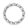 Sapphire Row Lab-Grown Diamond Oval Eternity Band - Platinum, 5 × 3.5 mm, 6.5 (view 2)