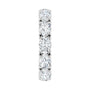 Sapphire Row Lab-Grown Diamond Oval Eternity Band - Platinum, 5 × 3.5 mm, 5 (view 2)