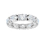 Sapphire Row Lab-Grown Diamond Oval Eternity Band - Platinum, 6 × 4 mm, 4.5 (view 3)