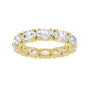 Sapphire Row Lab-Grown Diamond Oval Eternity Band - 14K Yellow Gold, 5 × 3.5 mm, 5.5 (view 3)