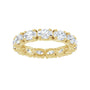 Sapphire Row Lab-Grown Diamond Oval Eternity Band - 14K Yellow Gold, 5 × 3.5 mm, 6.5 (view 3)