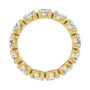 Sapphire Row Lab-Grown Diamond Oval Eternity Band - 14K Yellow Gold, 5 × 3.5 mm, 7.5 (view 2)