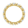 Sapphire Row Lab-Grown Diamond Oval Eternity Band - 14K Yellow Gold, 5 × 3.5 mm, 8.5 (view 2)
