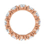 Sapphire Row Lab-Grown Diamond Oval Eternity Band - 14K Rose Gold, 5 × 3.5 mm, 4 (view 2)