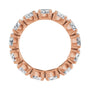 Sapphire Row Lab-Grown Diamond Oval Eternity Band - 14K Rose Gold, 5 × 3.5 mm, 6 (view 2)