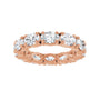 Sapphire Row Lab-Grown Diamond Oval Eternity Band - 14K Rose Gold, 6 × 4 mm, 7.5 (view 3)