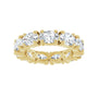 Sapphire Row Lab-Grown Diamond Oval Eternity Band - 14K Yellow Gold, 6 × 4 mm, 5 (view 3)