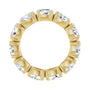 Sapphire Row Lab-Grown Diamond Oval Eternity Band - 14K Yellow Gold, 6 × 4 mm, 6 (view 2)