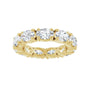 Sapphire Row Lab-Grown Diamond Oval Eternity Band - 14K Yellow Gold, 6 × 4 mm, 6 (view 3)