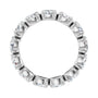 Sapphire Row Lab-Grown Diamond Oval Eternity Band - 14K White Gold, 5 × 3.5 mm, 7.5 (view 2)