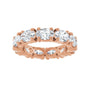 Sapphire Row Lab-Grown Diamond Oval Eternity Band - 14K Rose Gold, 6 × 4 mm, 5 (view 3)