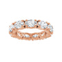 Sapphire Row Lab-Grown Diamond Oval Eternity Band - 14K Rose Gold, 6 × 4 mm, 6 (view 3)