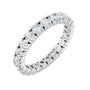 Sapphire Row Lab-Grown Diamond Round Eternity Band - Platinum, 2.5 mm, 5.5