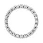 Sapphire Row Lab-Grown Diamond Round Eternity Band - 14K White Gold, 2.25 mm, 4.5 (view 2)