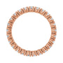 Sapphire Row Lab-Grown Diamond Round Eternity Band - 14K Rose Gold, 2.5 mm, 7.5 (view 2)