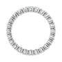 Sapphire Row Lab-Grown Diamond Round Eternity Band - 14K White Gold, 2.25 mm, 4 (view 2)