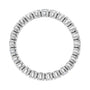 Sapphire Row Lab-Grown Diamond Round Eternity Band - 14K White Gold, 2.25 mm, 5 (view 2)