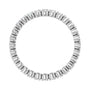 Sapphire Row Lab-Grown Diamond Round Eternity Band - Platinum, 2.25 mm, 8 (view 2)