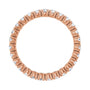 Sapphire Row Lab-Grown Diamond Round Eternity Band - 14K Rose Gold, 2.25 mm, 7 (view 2)
