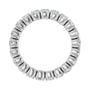 Sapphire Row Lab-Grown Diamond Round Eternity Band - 14K White Gold, 3 mm, 6.5 (view 2)