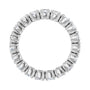 Sapphire Row Lab-Grown Diamond Round Eternity Band - 14K White Gold, 3 mm, 4 (view 2)