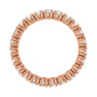Sapphire Row Lab-Grown Diamond Round Eternity Band - 14K Rose Gold, 2.5 mm, 5 (view 2)