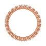 Sapphire Row Lab-Grown Diamond Round Eternity Band - 14K Rose Gold, 2.5 mm, 6 (view 2)