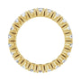 Sapphire Row Lab-Grown Diamond Round Eternity Band - 14K Yellow Gold, 3 mm, 7 (view 2)