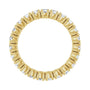 Sapphire Row Lab-Grown Diamond Round Eternity Band - 14K Yellow Gold, 3 mm, 8 (view 2)