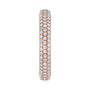 Sapphire Row Natural Diamond Rounded Pavé Eternity Band - 14K Rose Gold (view 4)