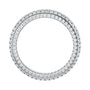 Sapphire Row Natural Diamond Rounded Pavé Eternity Band - 14K White Gold (view 2)