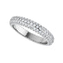 Sapphire Row Natural Diamond Rounded Pavé Eternity Band - 14K White Gold (view 5)