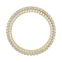 Sapphire Row Natural Diamond Rounded Pavé Eternity Band - 14K Yellow Gold (view 2)