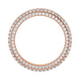 Sapphire Row Lab-Grown Diamond Rounded Pavé Eternity Band - 14K Rose Gold (view 2)