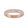 Sapphire Row Lab-Grown Diamond Rounded Pavé Eternity Band - 14K Rose Gold (view 3)