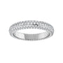Sapphire Row Lab-Grown Diamond Rounded Pavé Eternity Band - 14K White Gold (view 3)