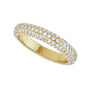 Sapphire Row Lab-Grown Diamond Rounded Pavé Eternity Band - 14K Yellow Gold (view 5)