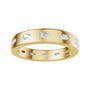 Sapphire Row Natural Diamond Marquise Inlay Band - 14K Yellow Gold (view 3)