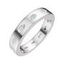 Sapphire Row Natural Diamond Marquise Inlay Band - Platinum