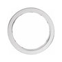 Sapphire Row Lab-Grown Diamond Marquise Inlay Band - 14K White Gold (view 2)