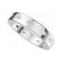 Sapphire Row Lab-Grown Diamond Marquise Inlay Band - 14K White Gold (view 5)