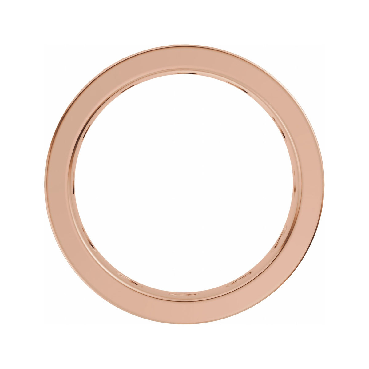 Sapphire Row Lab-Grown Diamond Marquise Inlay Band - 14K Rose Gold (view 2)