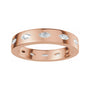 Sapphire Row Lab-Grown Diamond Marquise Inlay Band - 14K Rose Gold (view 3)