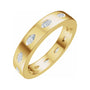 Sapphire Row Lab-Grown Diamond Marquise Inlay Band - 14K Yellow Gold