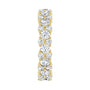 Sapphire Row Natural Diamond Cluster Eternity Band - 14K Yellow Gold (view 4)