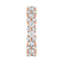 Sapphire Row Lab-Grown Diamond Cluster Eternity Band - 14K Rose Gold, 4.5 (view 4)