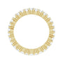 Sapphire Row Lab-Grown Diamond Cluster Eternity Band - 14K Yellow Gold, 4 (view 2)