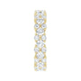 Sapphire Row Lab-Grown Diamond Cluster Eternity Band - 14K Yellow Gold, 4 (view 4)