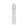 Sapphire Row Lab-Grown Diamond Cluster Eternity Band - Platinum, 4 (view 4)